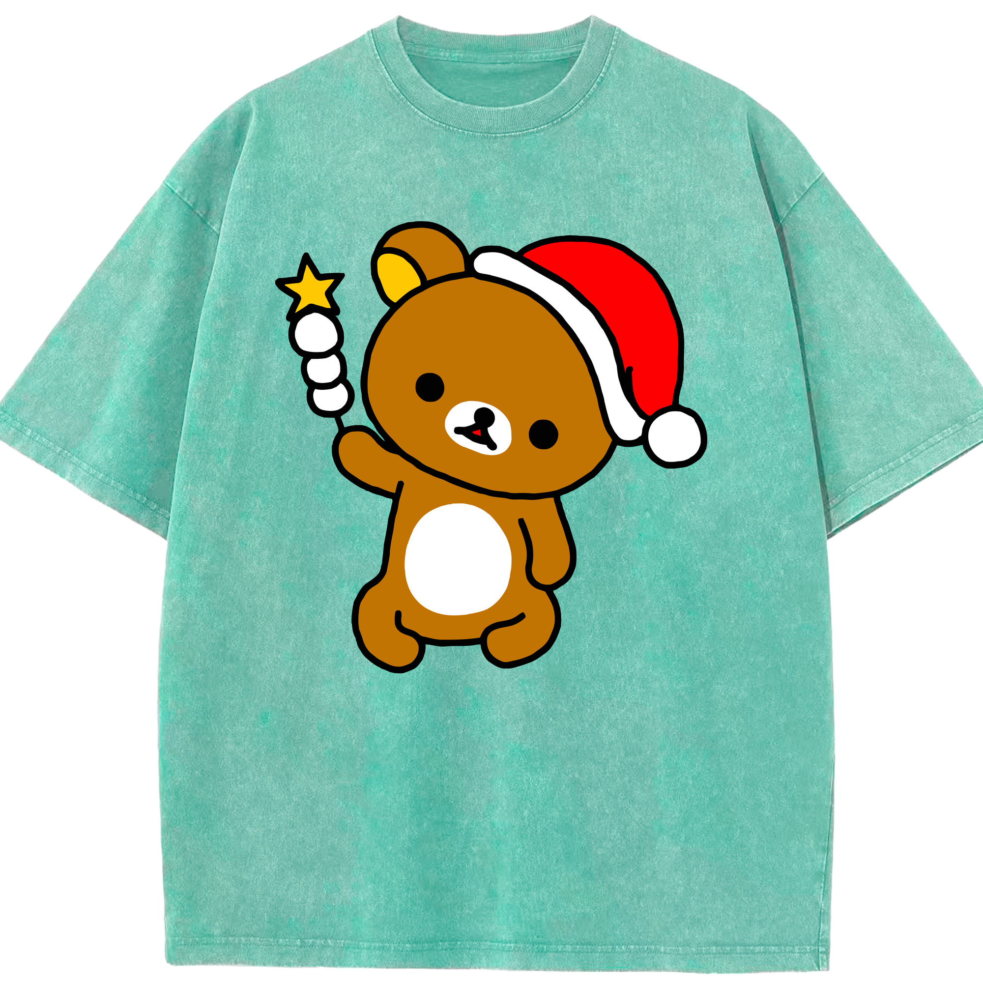 （画像用） リラックマ リラックマ キイロイトリ Rilakkuma Korilakkuma Kiiroitori 綿100% ヴィンテージ風 半袖Tシャツ（フロントプリント）